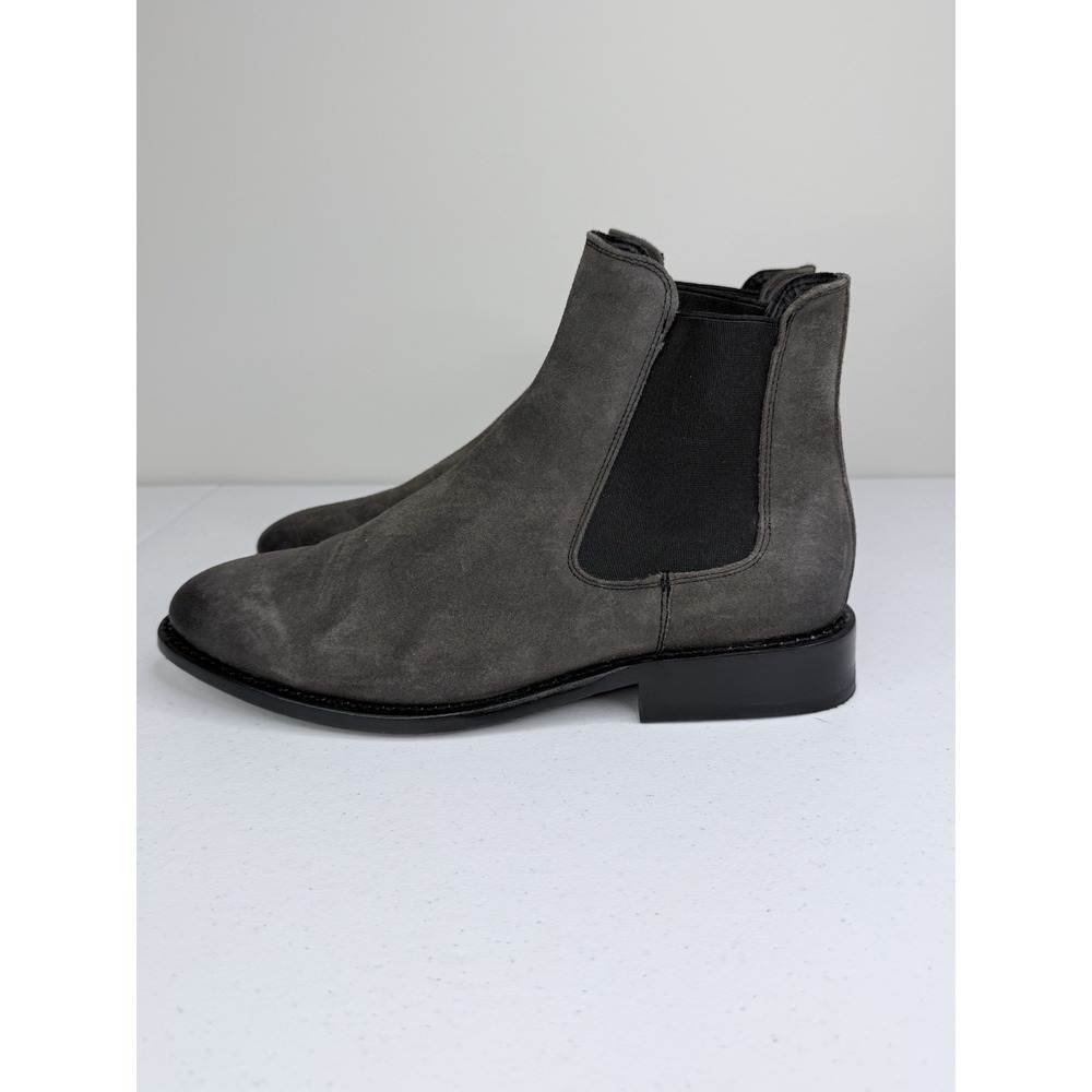 Thursday Everyday Cavalier Chelsea Boots 8 W Shadow Grey Suede Goodyear Welt - Picture 4 of 9